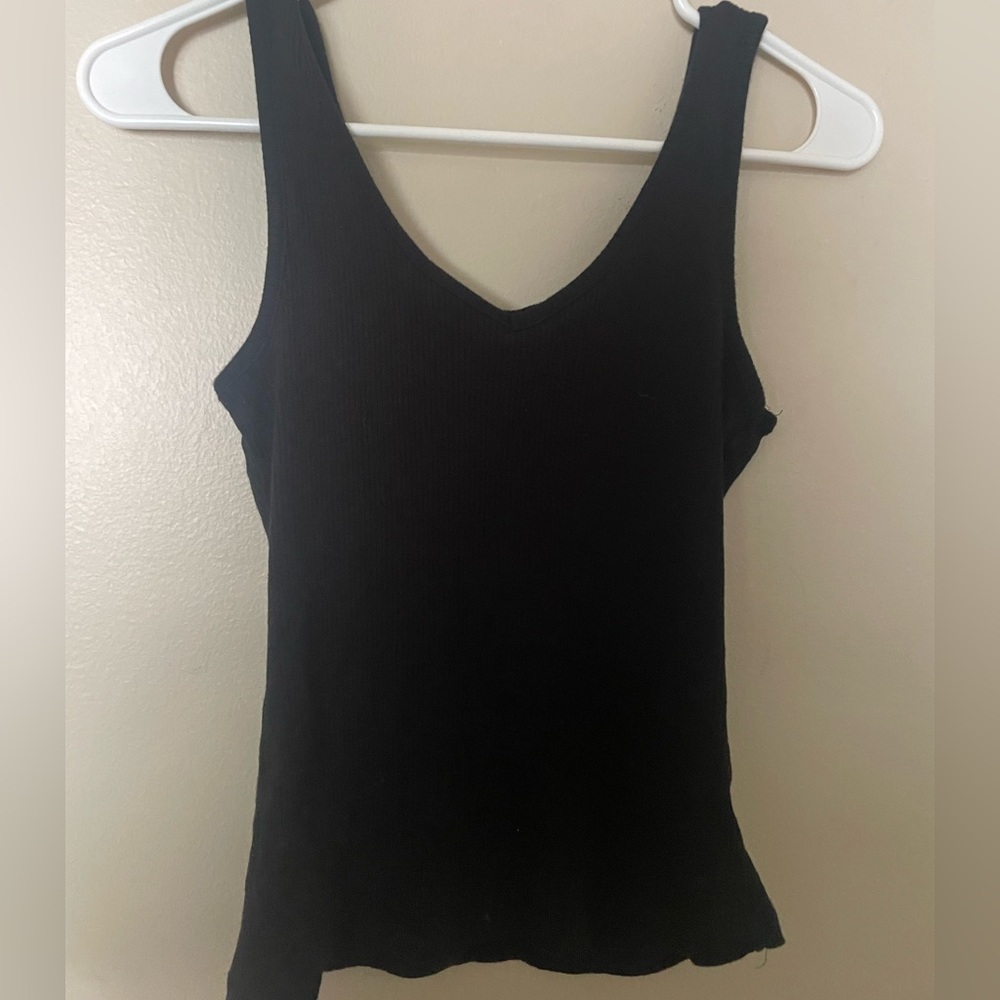Black tank top